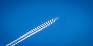 plane in sky
