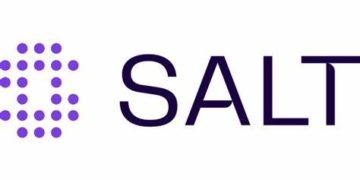 Purple Logo, capitalised letters: SALT.