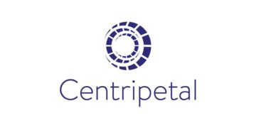 Purple spiral circle. Text reads "Centripetal", san-serif.