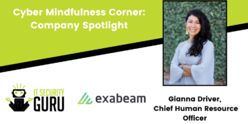 Cyber Mindfulness Corner Company Spotlight and headshot of woman.