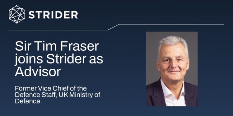 Strider Technologies Names Royal Navy and UK Ministry of Defence Veteran, Admiral Sir Tim Fraser, as an Advisor