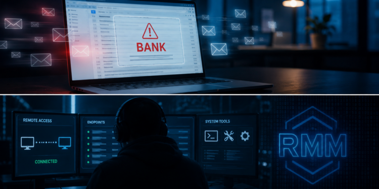 Fake Bank of America Phishing Emails Found Delivering Disguised ScreenConnect RAT via UAC Bypass