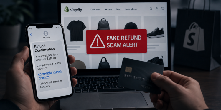 Scammers Exploit Shopify’s Own Notification System in New ‘Fake Refund’ Scam