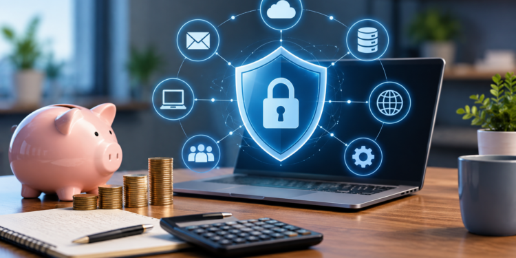 How much does the average UK SME spend on cybersecurity each year?