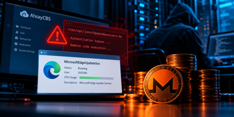 Attackers exploit AhsayCBS backup flaws to deploy disguised crypto miners